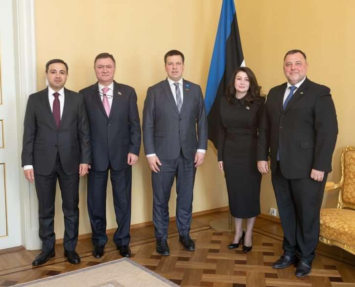 Azərbaycanlı deputatlar Estoniya parlamentinin sədri ilə görüşüblər