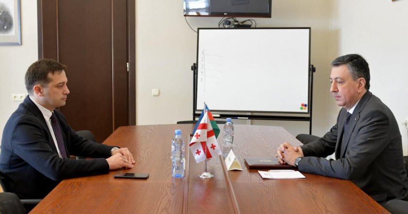 Səfir Faiq Quliyev Gürcüstan Parlamentinin sədr müavini Levan İoseliani ilə görüşüb