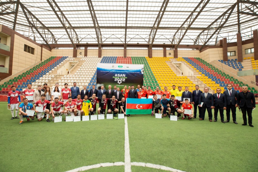 "ASAN xidmət" əməkdaşları arasında mini futbol turniri təşkil olunub
