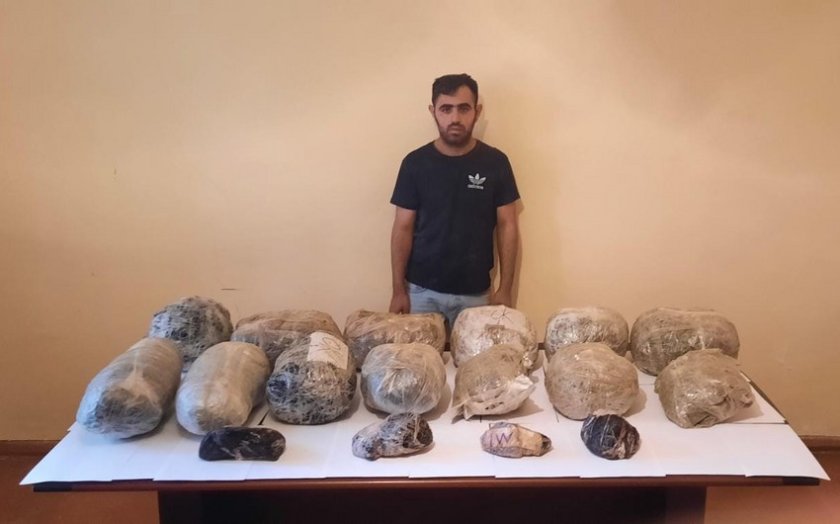 Irandan Azərbaycana 20 kiloqrama yaxın narkotikin keçirilməsinin qarşısı alınıb