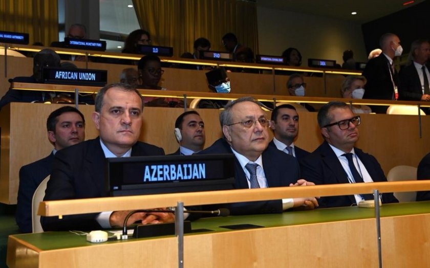 Ceyhun Bayramov BMT Baş Assambleyasının 77-ci sessiyasının açılışında iştirak edir
