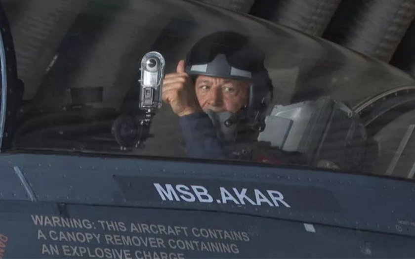 Hulusi Akar  Egey dənizinin şimalında “F-16” ilə uçuş etdi-FOTOLAR