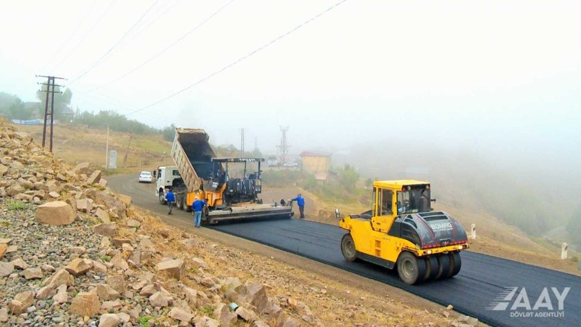 Daşkəsən–Xoşbulaq–Astaf avtomobil yolunun yenidən qurulması davam edir VİDEO
