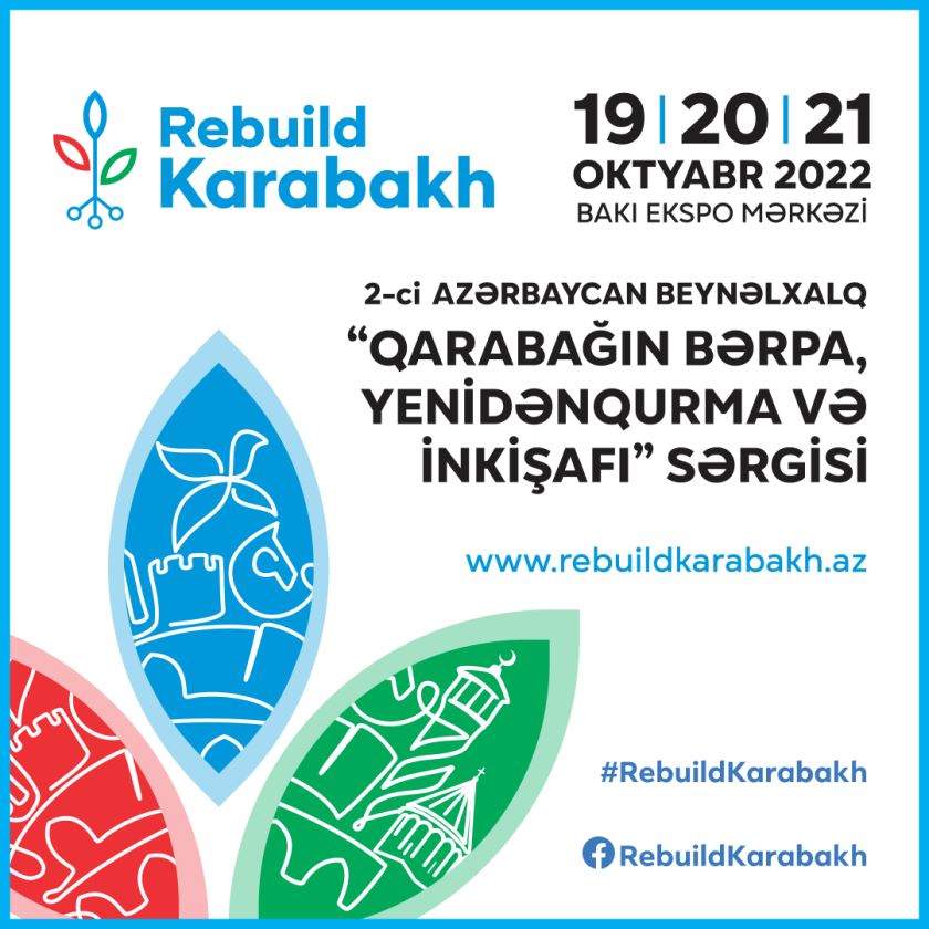 Qarabağ Dirçəliş Fondu “Rebuild Karabakh 2022” sərgisində iştirak edir