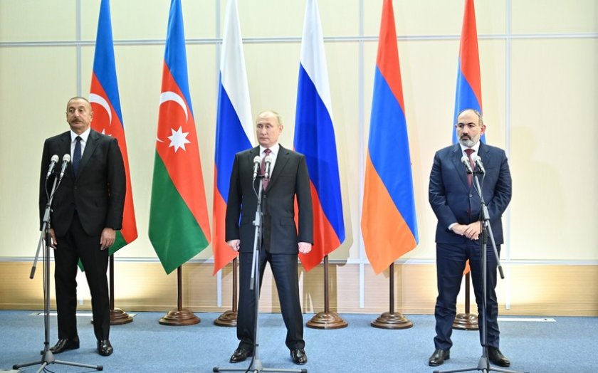 Putin İlham Əliyev və Nikol Paşinyanla birgə bəyanatın razılaşdırıldığını bildirib