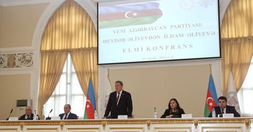 AMEA-da Yeni Azərbaycan Partiyasının yaradılmasının 30 illiyinə həsr edilmiş elmi konfrans keçirilib