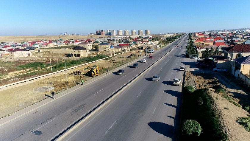 Bakı-Şamaxı-Yevlax avtomobil yolunda daha bir piyada keçidinin tikintisinə başlanılıb