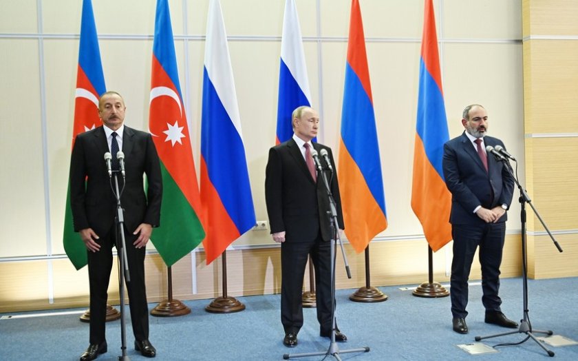 Sankt-Peterburqda Azərnaycan, Rusiya, Ermənistan liderlərinin üçtərəfli görüşü olub