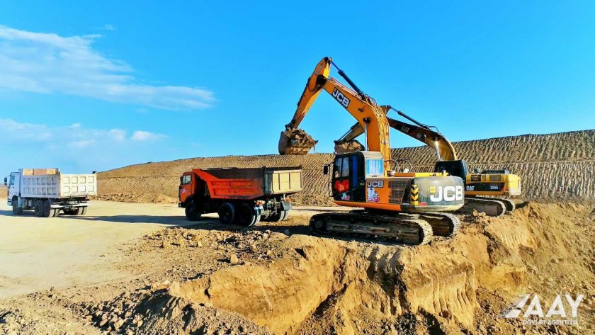 Ağdam-Füzuli avtomobil yolunun inşası sürətlə davam edir-VİDEO