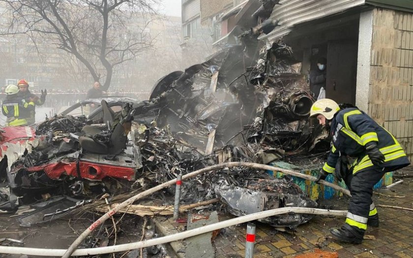 Ukraynada helikopter qəzasında həlak olanların sayı 19-a çatıb, 29 nəfər yaralanıb