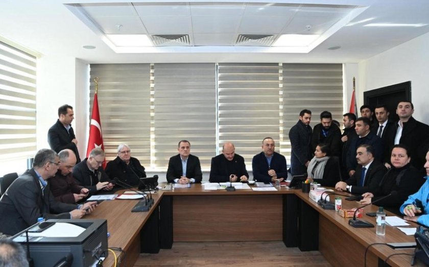 Azərbaycan XİN başçısı Kahramanmaraşda AFAD-ın Kriz Mərkəzini ziyarət edib