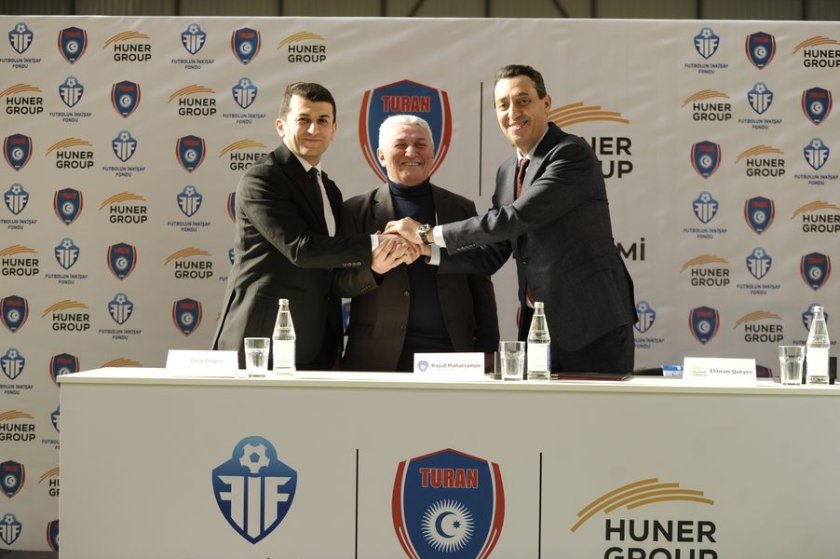 Huner Group "Turan" futbol klubunun baş sponsoru oldu