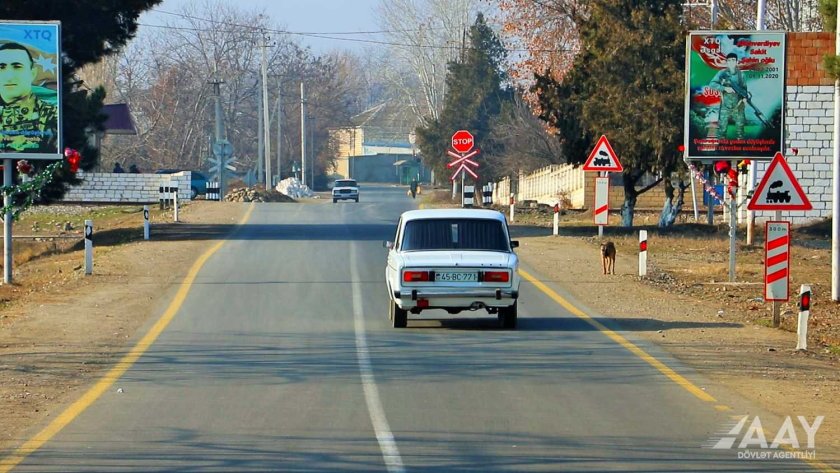 Qazax rayonunda 19 km uzunluğa malik avtomobil yolu yenidən qurulub VİDEO