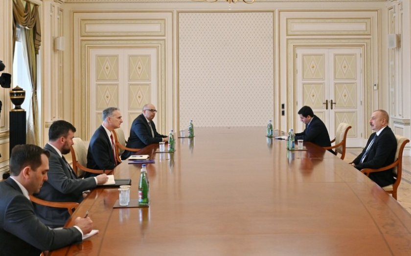 Prezident İlham Əliyev ABŞ Dövlət Departamentinin baş müşavirini qəbul edib