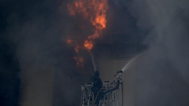 Rusiya Federal Təhlükəsizlik Xidmətinin Rostovdakı binası yandı