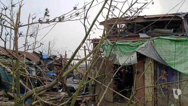 Myanmarda qasırğa 700 min evə zərər vurdu