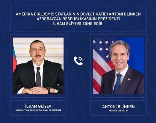 ABŞ Dövlət katibi Azərbaycan Prezidentinə zəng edib