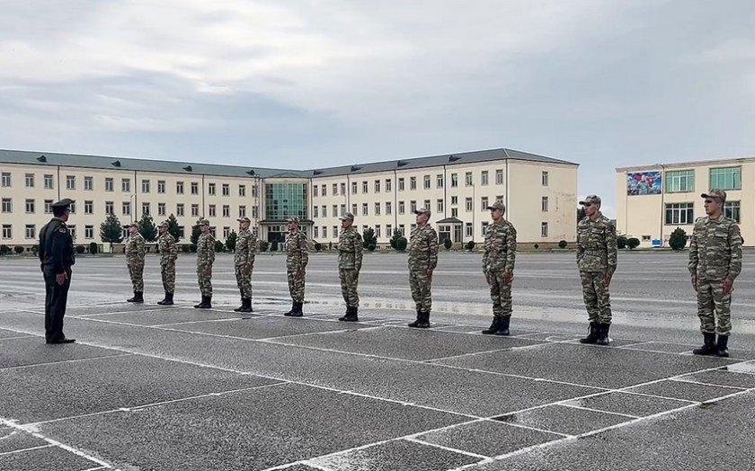 Azərbaycan Ordusunda çağırışçıların qəbulu prosesi davam edir