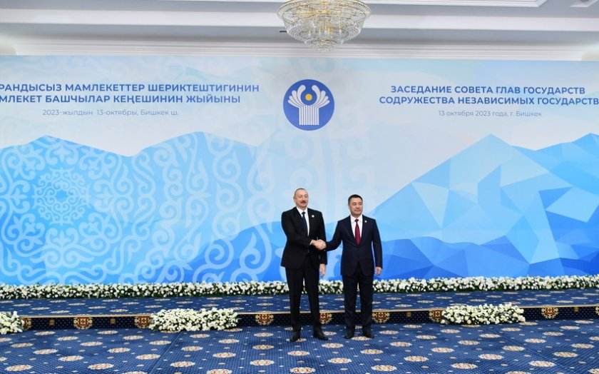 Azərbaycan Prezidenti Bişkekdə MDB Dövlət Başçıları Şurasının iclasında iştirak edir