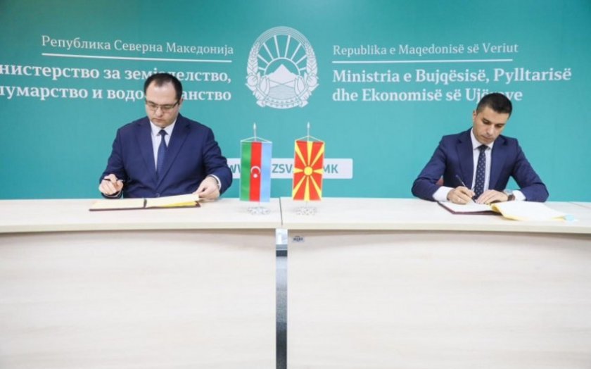 Azərbaycan Şimali Makedoniya ilə kənd təsərrüfatı sahəsində memorandum imzalayıb