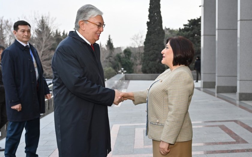 Sahibə Qafarova Qazaxıstan Prezidenti ilə görüşüb