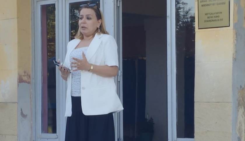 Deputatlığa namizəd Susana Məmmədova Boyat kənddə seçicilərlə görüşüb