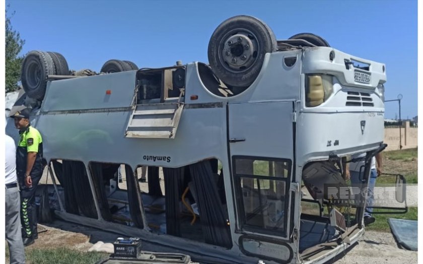 Bakı-Sumqayıt yolunda iki avtobus toqquşub, xeyli sayda yaralı var