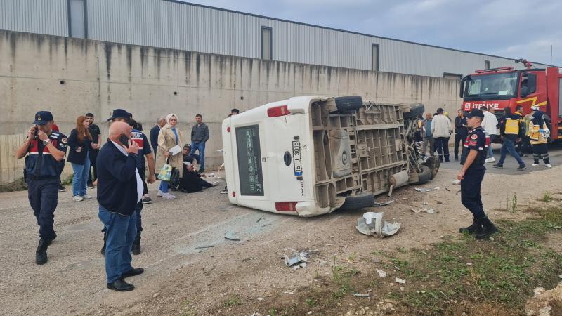 Türkiyədə avtobus qəzası, yaralılar var