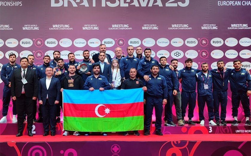 Azərbaycanın yunan-Roma güləşi millisi Avropa çempionu olub