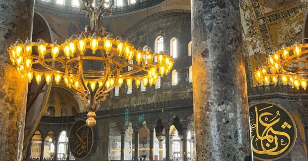 Ayasofya Məscidinin günbəzində əhatəli bərpa işləri başlanılıb