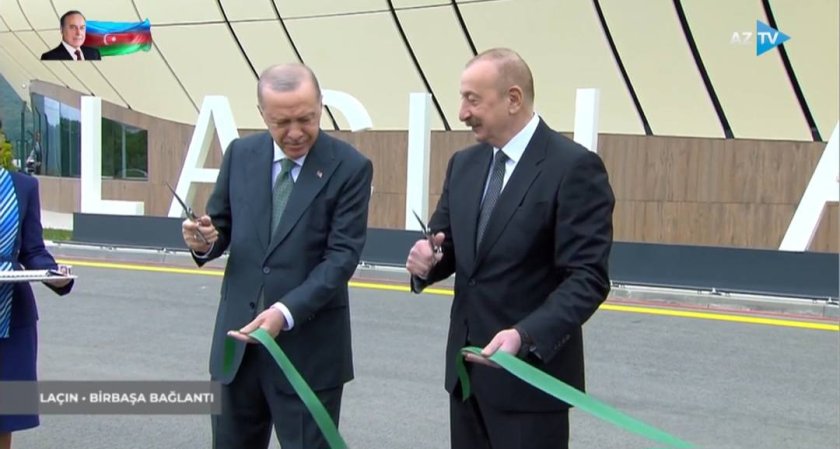 Laçın Beynəlxalq Hava Limanının açılışı olub