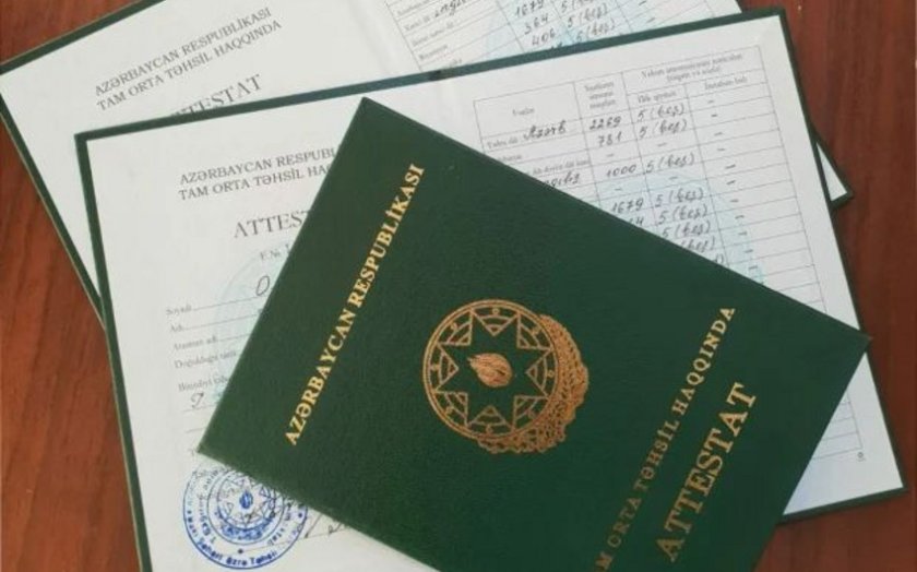 Bakıda 33,5 mindən çox şagirdə attestatlar verilir