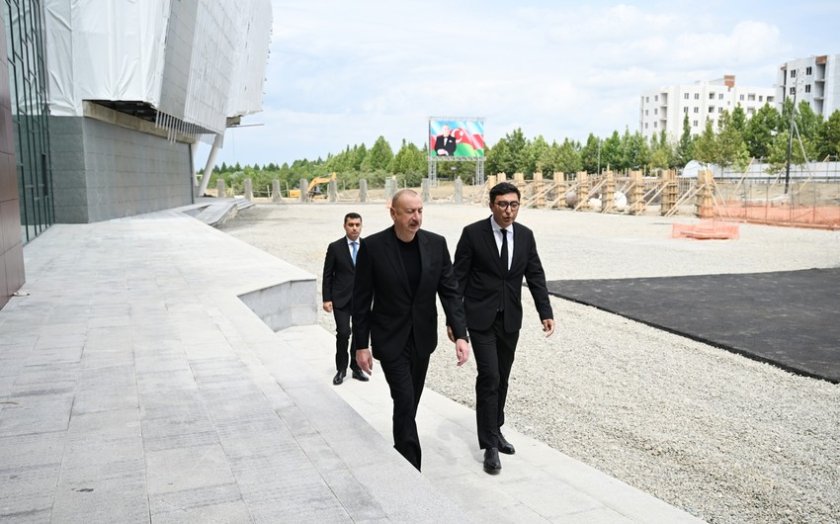 Prezident İlham Əliyev Yevlaxa səfər edib