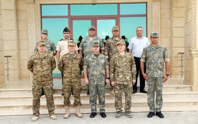 Qazaxıstan hərbi nümayəndələri NATO standartlarının Azərbaycan Ordusunda tətbiqi ilə tanış olublar