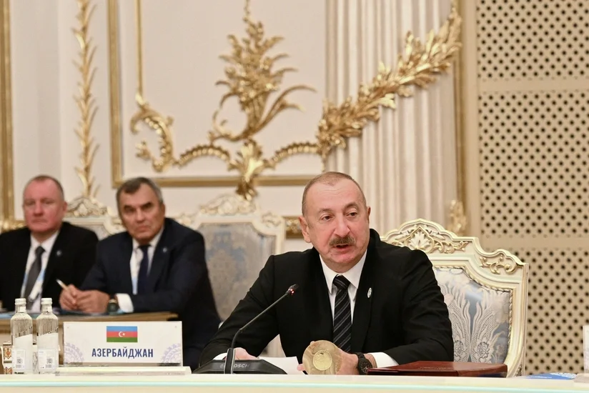 İlham Əliyev MDB Dövlət Başçıları Şurasının iclasında Laçının inkişafından danışıb
