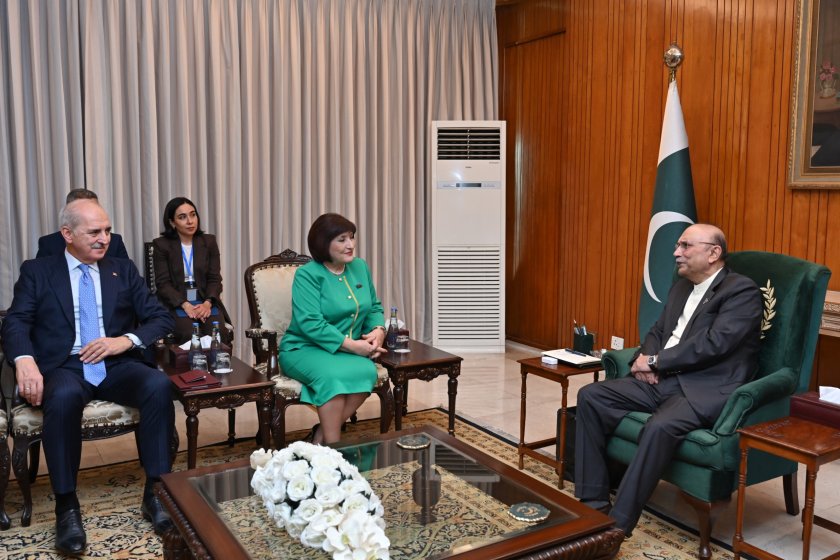 Pakistan Prezidenti Sahibə Qafarova və Numan Kurtulmuşu qəbul edib