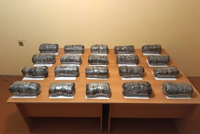 İrandan Azərbaycana 21 kiloqramdan çox narkotik keçirilməsinin qarşısı alınıb