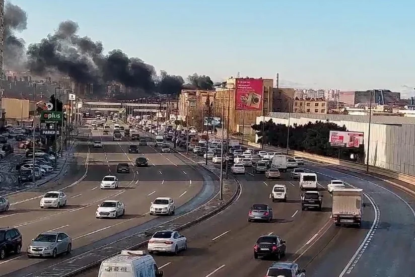 Dərnəgüldə obyekt yanır, polis əraziyə cəlb olunub