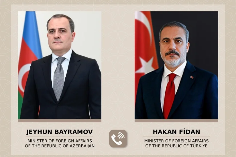 Ceyhun Bayramov Hakan Fidanla regiondakı təhlükəsizliyi müzakirə edib