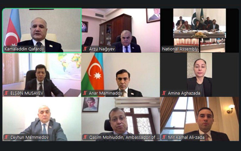  Azərbaycan və Pakistan parlamentlərinin onlayn görüşü keçirilib 