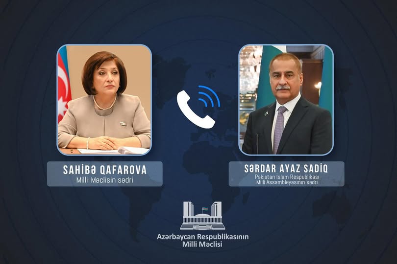 Pakistan Milli Assambleyasının sədri Sahibə Qafarovaya zəng edib