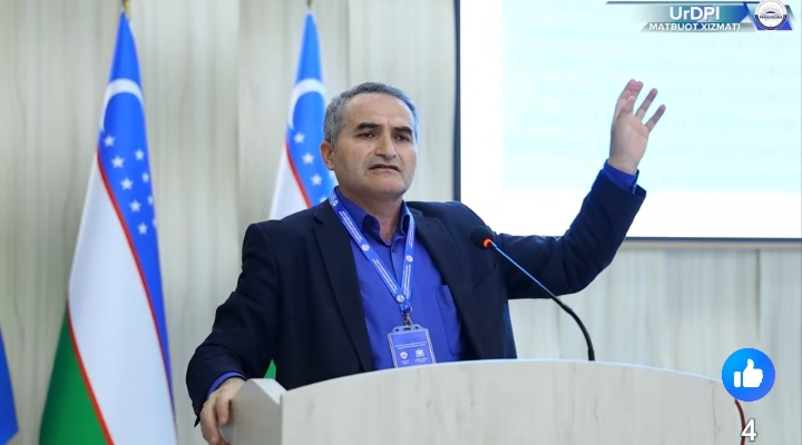  Faiq Ələkbərli Özbəkistanda Türk xalqlarında mədəni-fəlsəfi münasibətlər mövzusunda məruzə edib 