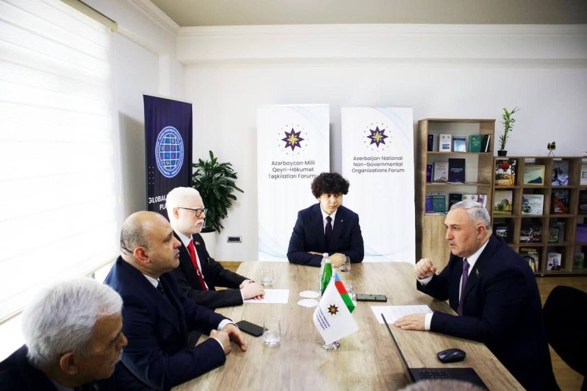 Baş katib Azər Allahverənov Türk Strateji Düşünmə Mərkəzinin nümayəndə heyəti ilə görüşüb
