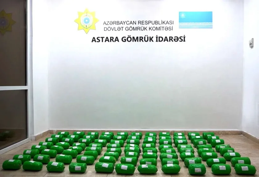 Azərbaycan gömrükçüləri 100 kiloqramdan artıq narkotik vasitə aşkar ediblər